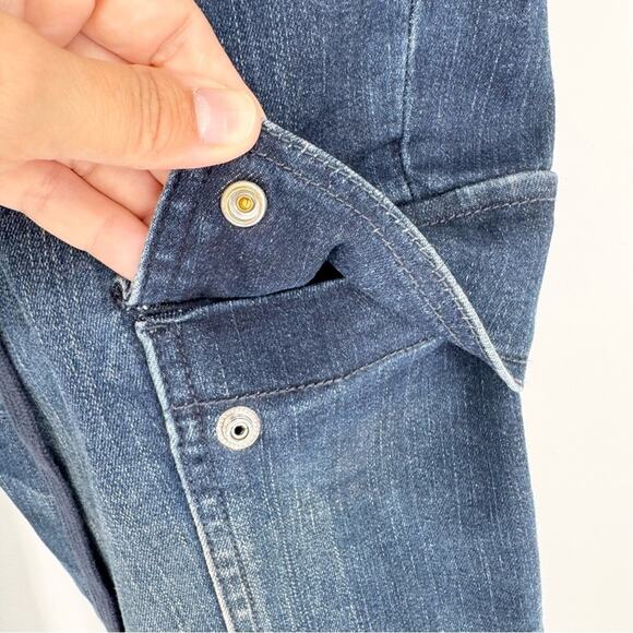 NWT AE American Eagle Hi-Rise Jegging Cargo Skinny Jeans Dark Wash Size 18 Short - Picture 5 of 15